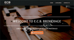 Desktop Screenshot of ecbbrokerage.com