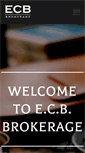 Mobile Screenshot of ecbbrokerage.com